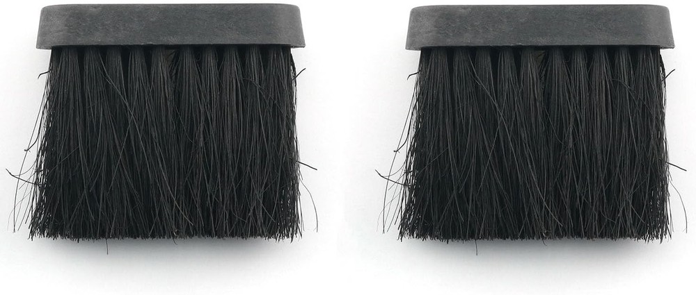 2PCS Hearth Brush Fireplace Replacement Head Cleaning Black
