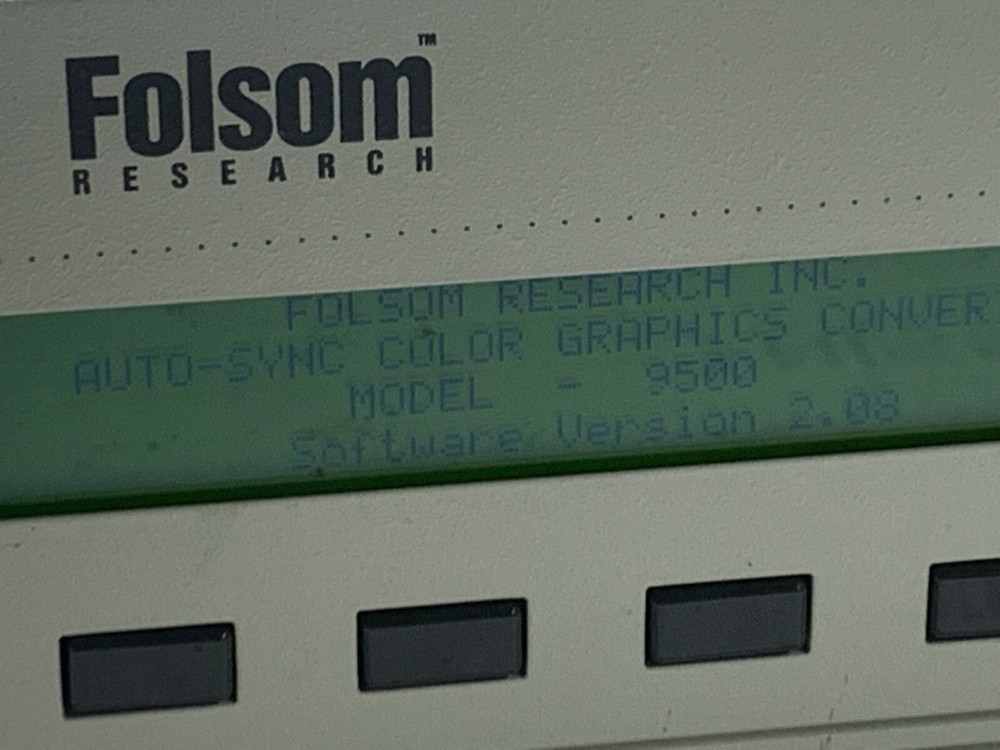 FOLSOM RESEARCH 9500SR AUTOSYNC SCAN CONVERTER