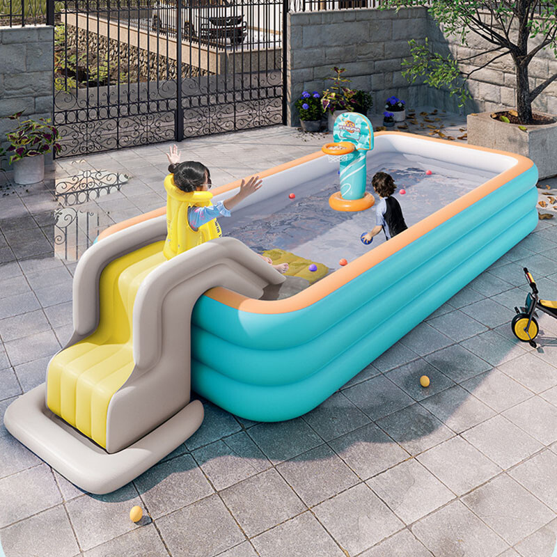 102"x63"x22" Extra Large Family Inflatable Swimming Pool for Kids Adults Pools