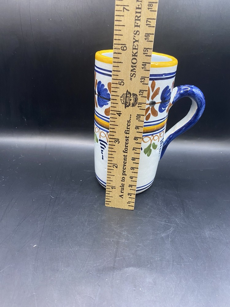 Hand Painted Signed Talavera Pottery Mug