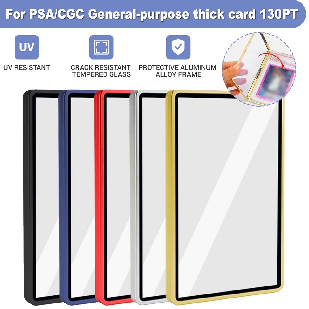 Trading Graded Card Protector Stackable Magnetic Storage Case for PSA/CGC 130PT