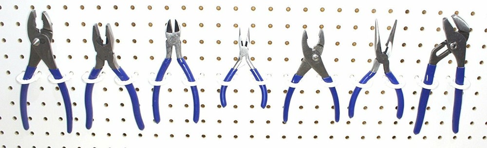 Plastic Pegboard Multi-Purpose Tool Holder NO PEGBOARD INCLUDED White Pink Black
