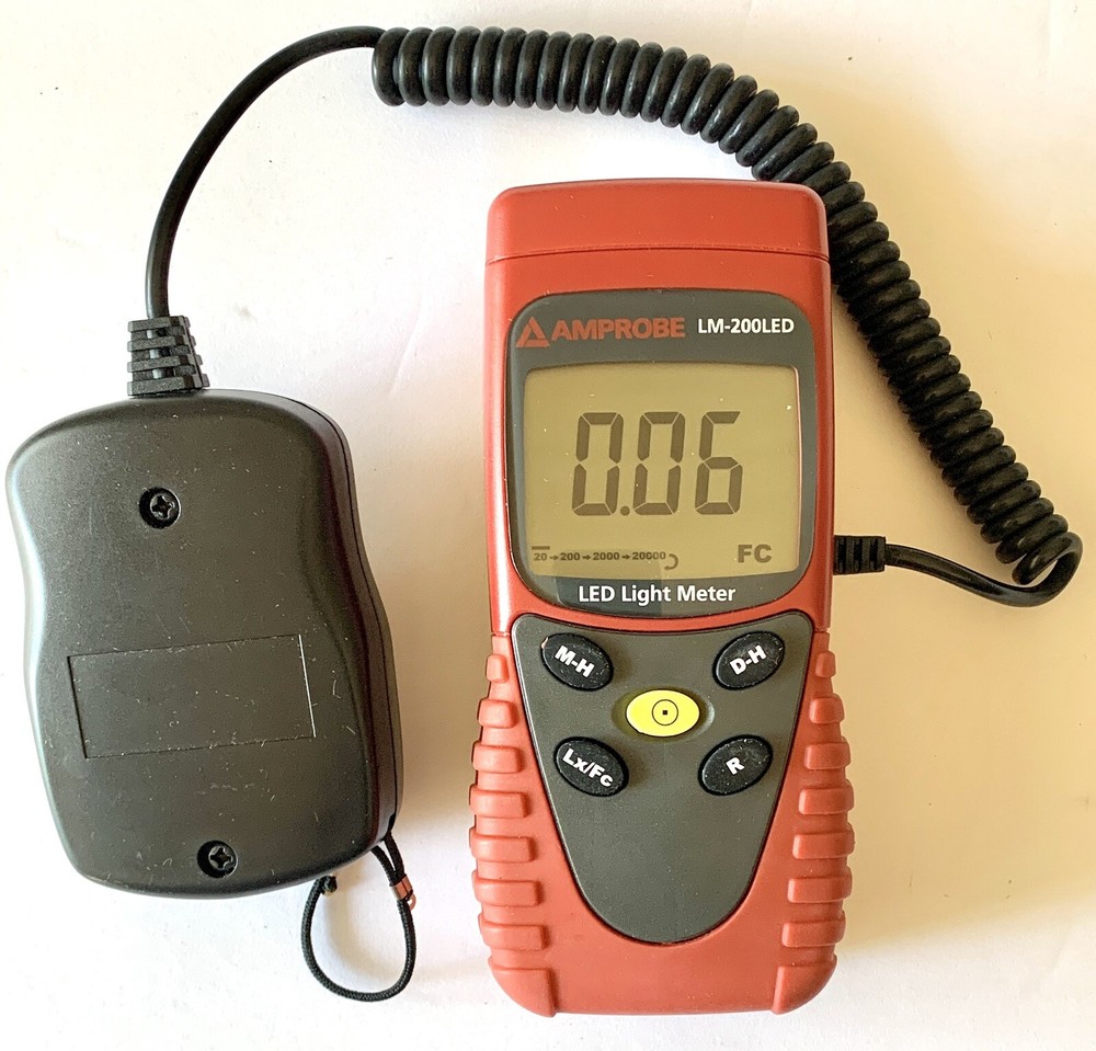 Amprobe LM-200LEd Professional Led Light Meter Remote Interface