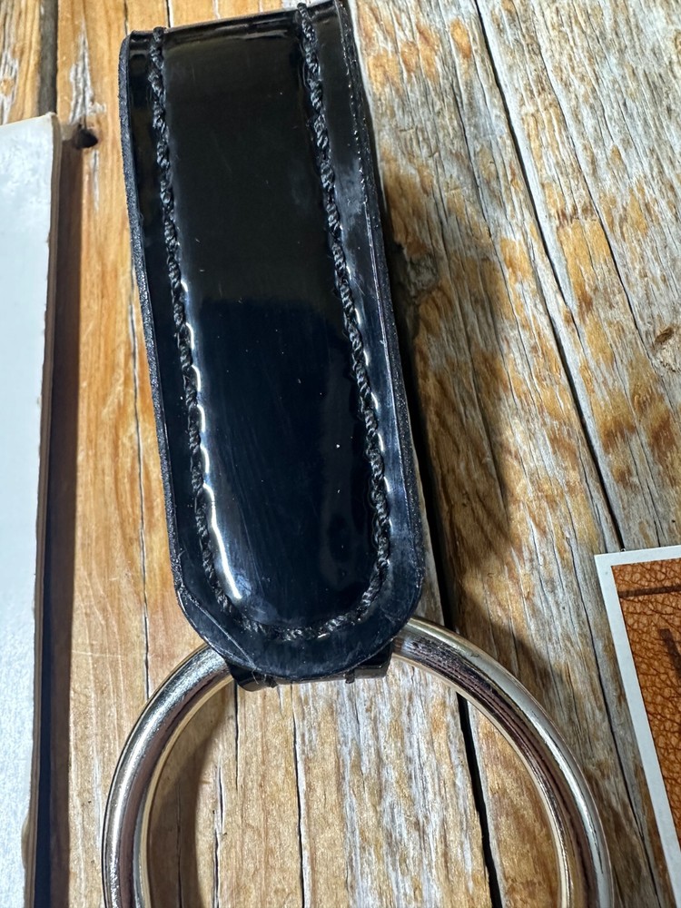 Don Hume Black Clarino Gloss Flashlight Ring Holder 2" Diameter Nickel Hardware
