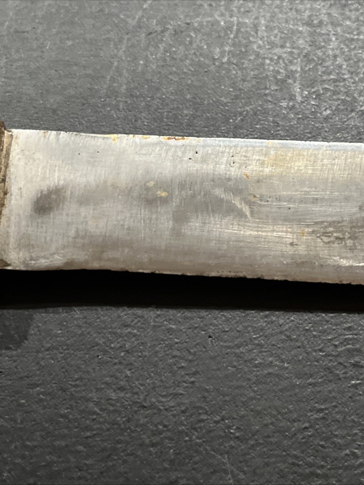 Old Primitive Forged Hand Made Knife 9” Blade