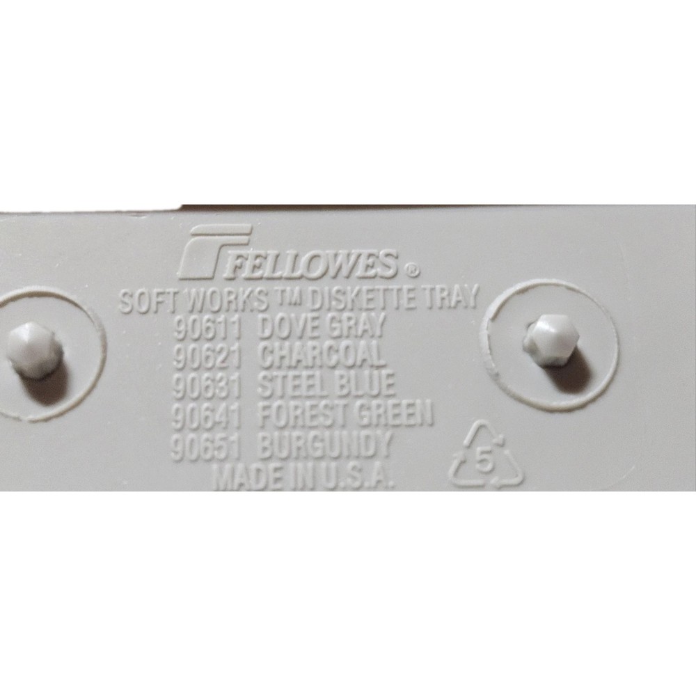 Fellowes Softworks 3.5" Floppy Disk Holder Diskette Filing Tray Storage 90611