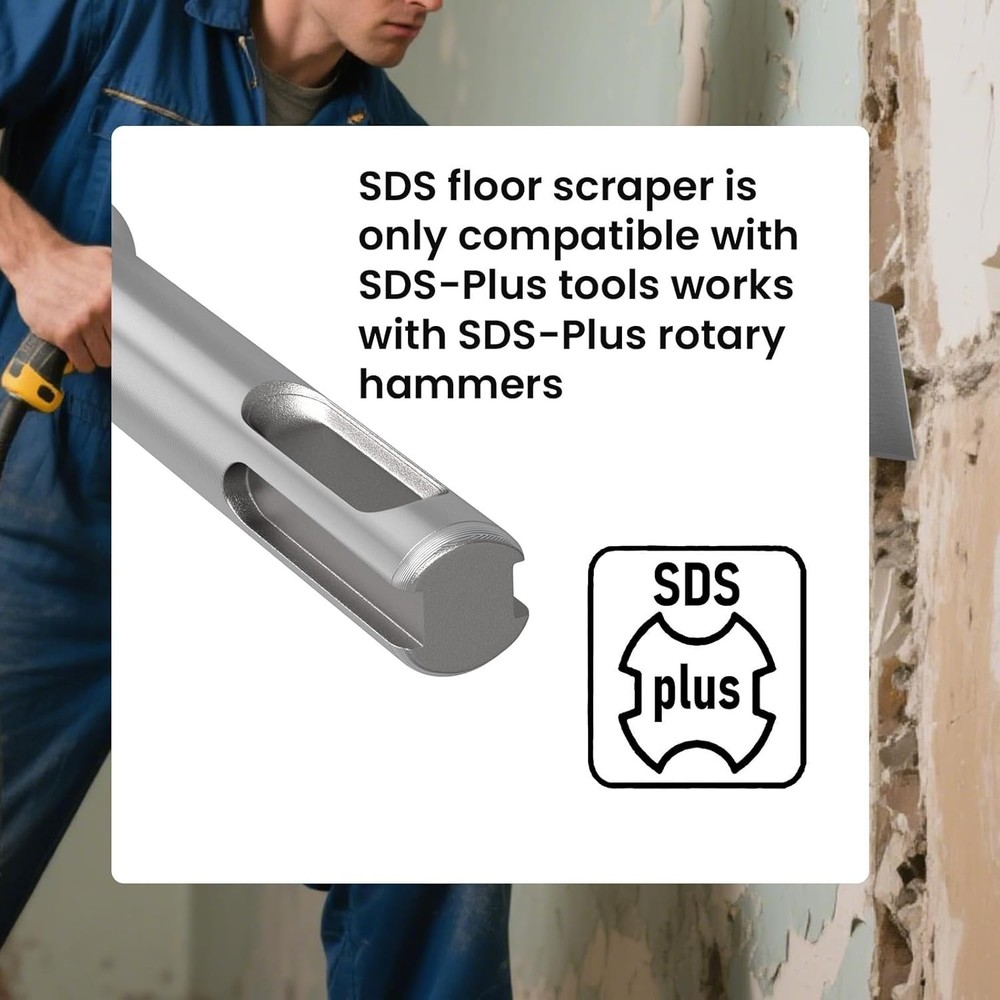 TOOVEM 3 Inch Tile Removal Chisel Bits for SDS Plus Rotary Hammer Drill