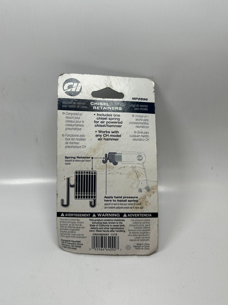 Campbell Hausfeld MP2896 Chisel Spring Retainer - New Fast Ship
