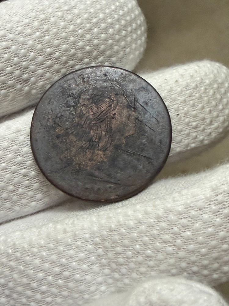 1798 Draped Bust Large Cent Old US Type Coin Nice Details