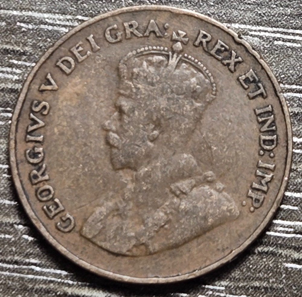 1935 CANADA 1 CENT PENNY King George V