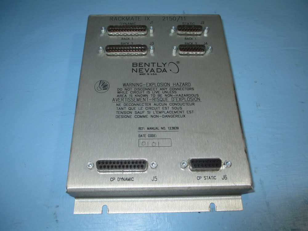 Bently Nevada 2150/11 Rackmate IX TDXnet PLC Transient Data Interface 3407 Card