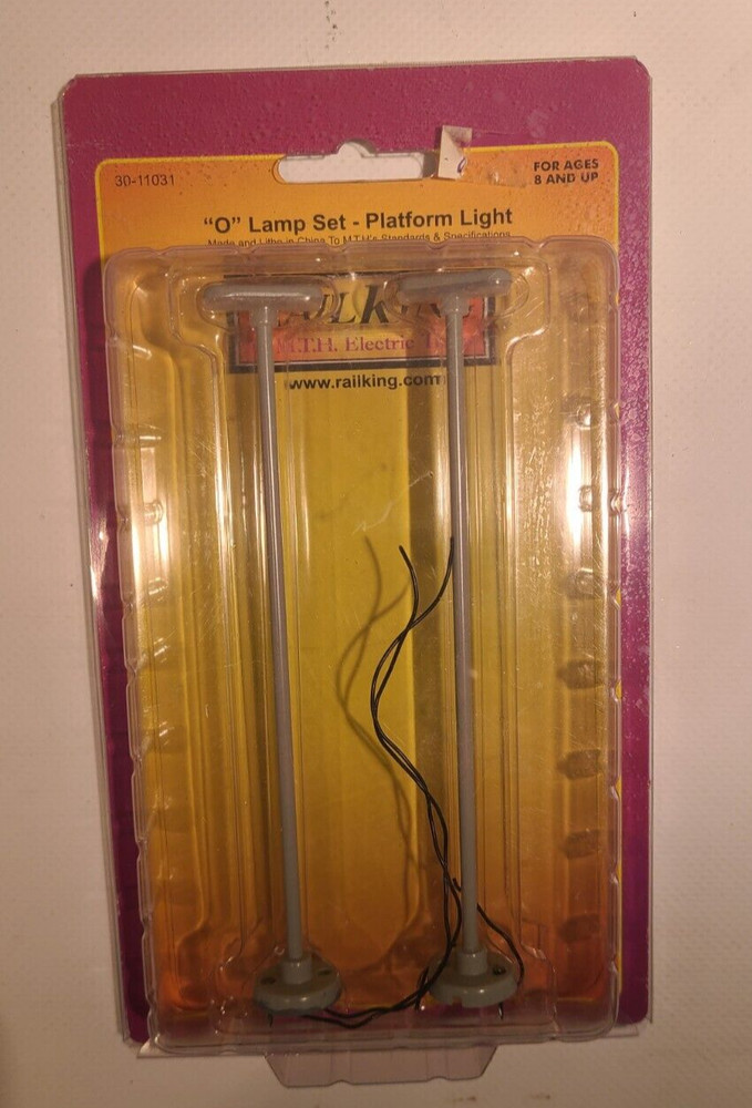 RAIL-KING MTH "O" Lamp Set - Platform Light 30-11031 PRE-OWNED