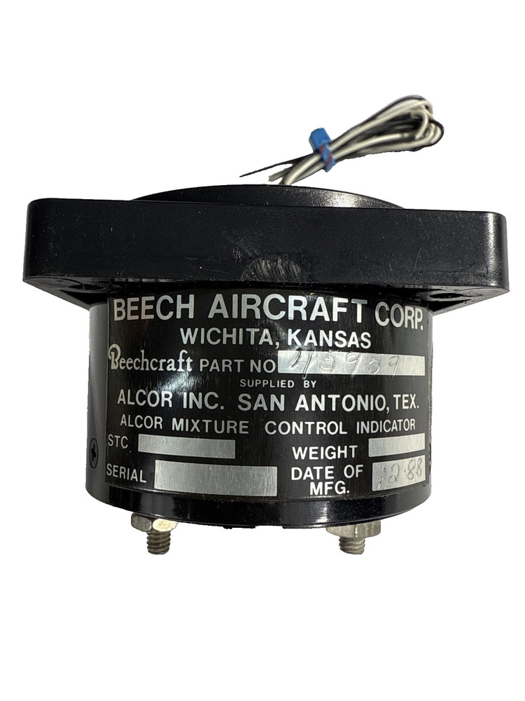 Beechcraft TIT Indicator Gauge 45909 Alcor Mixture Indicator