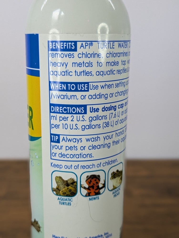 5pc API Turtle Aquarium Water Conditioner 8oz, Exp 1/2027