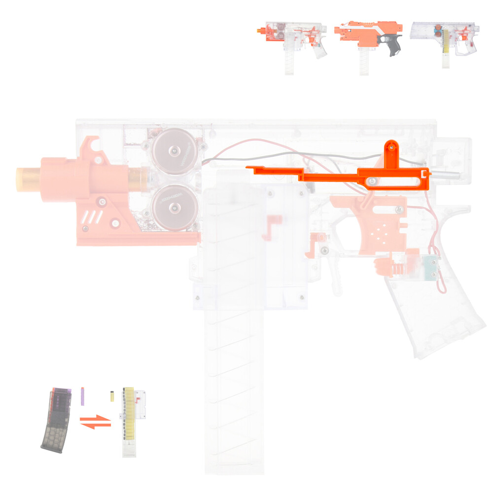 Worker Mod Pusher Rod Long and Short Darts Compatible for STRYFE Modify Toy