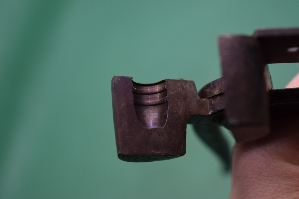 antique Bridgeport implement BGI CO 38 WCF 1 cavity mold used nice