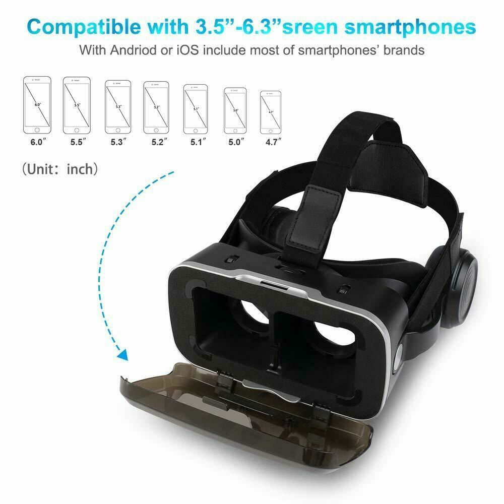 2018 Upgrade Version Pansonite VR Headset with Remote Controller 3D Virtual