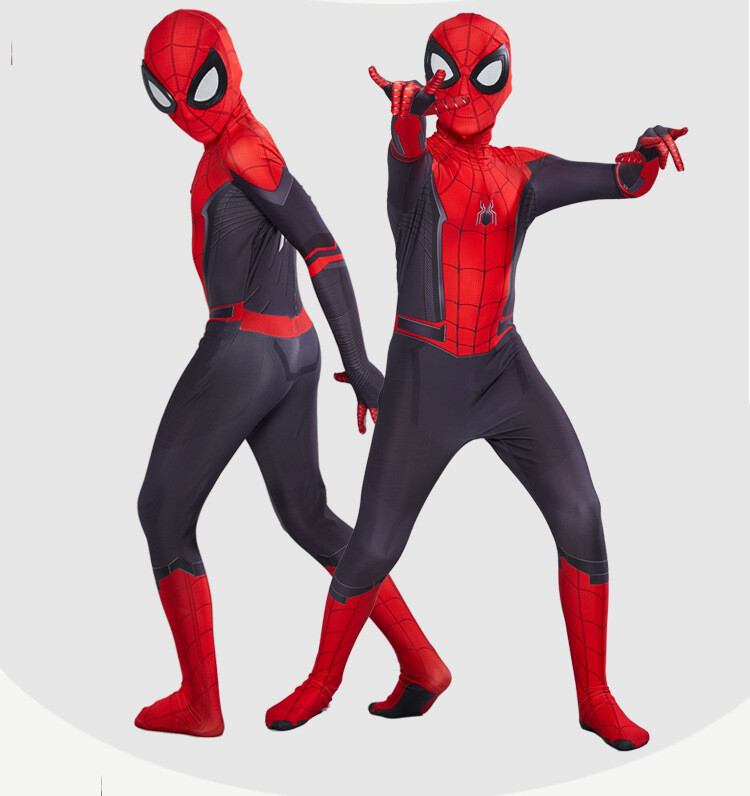 Spiderman Far From Home Cosplay Kids Jumpsuit Boys Spiderman Costumes Suit Mask