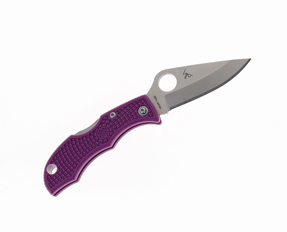 Spyderco Ladybug 3 Folding Knife Purple FRN Plain Edge LPRP3