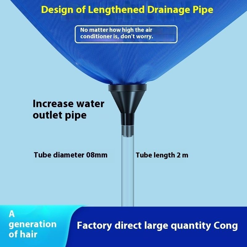 Mini Split AC Cleaning Bag Kit with Drain Hose, Reusable Mini Split Cleaning Bag