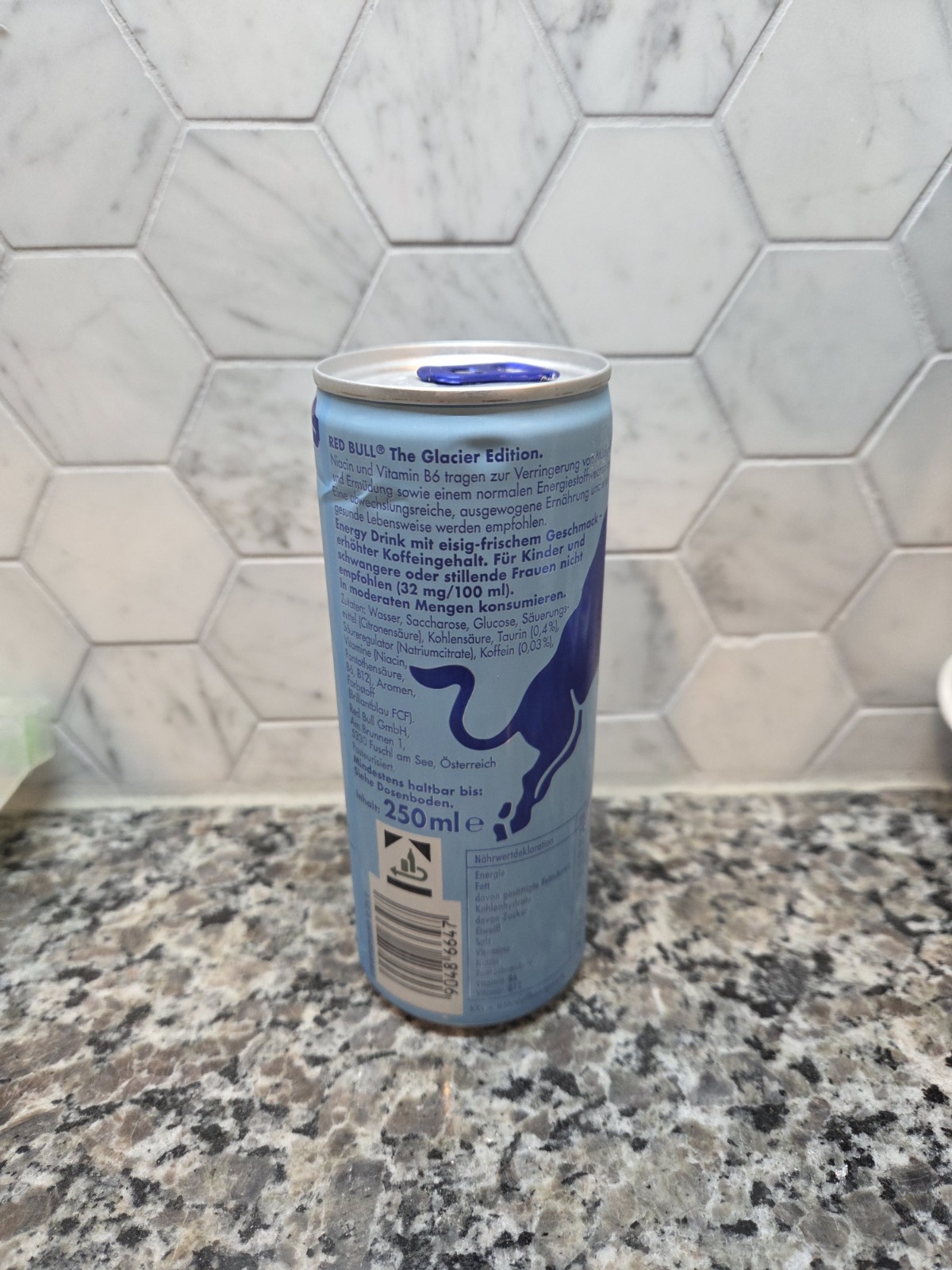 Unopened Full Glacier Edition Red Bull - From Germany. 8.4oz 250ml Size