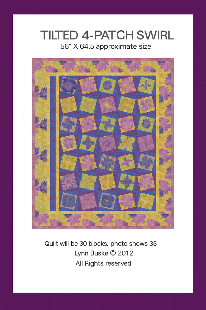 New in Package | Tilted 4-Patch Swirl Ruler Set | Quilt Pattern Precision |