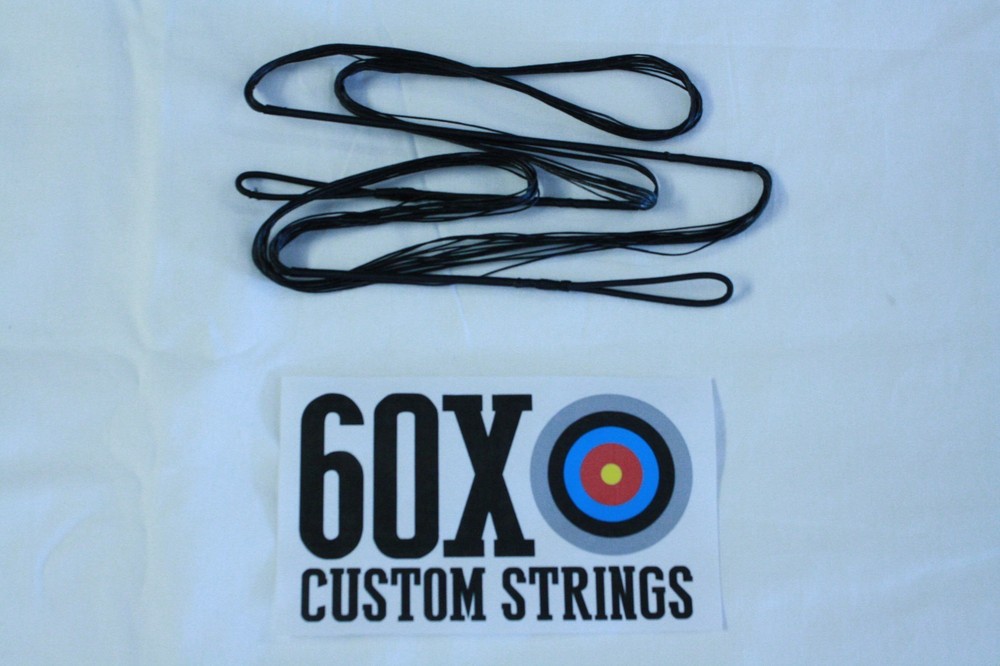 60X Custom Strings 63" Fast Flight Black Recurve Bowstrings Bow String