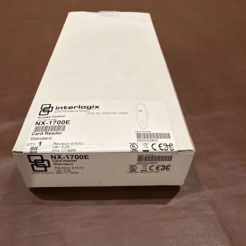 Interlogix NX-1700E Access Control Smart Card Reader