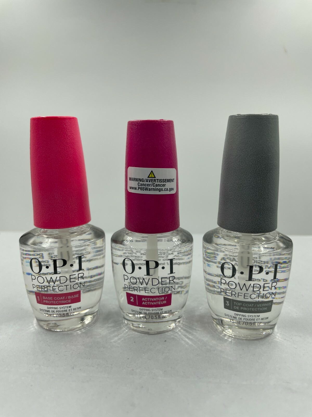 OPI DIP System Liquid Essentials Step 1,2,3 - Full set 3pcs (New Bottles).