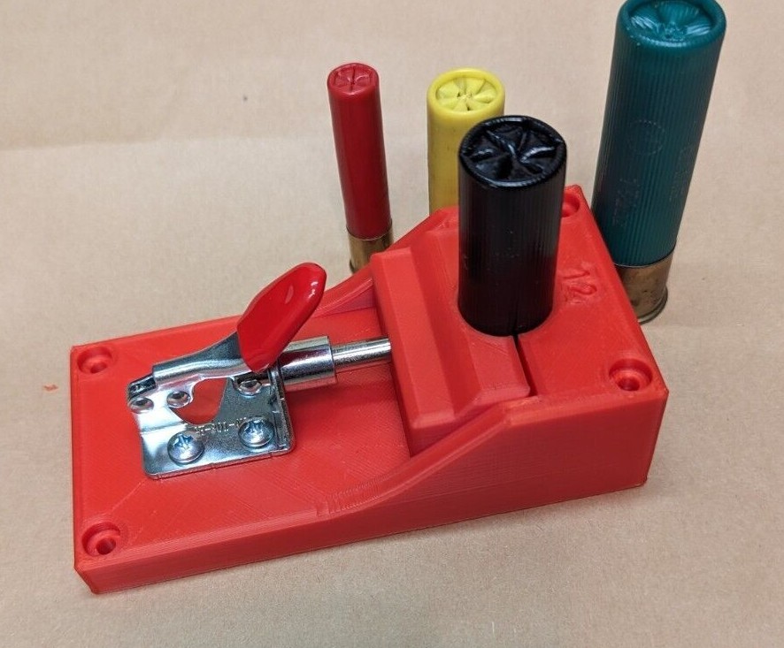 Shotgun Shell Hull Roll Crimp Clamp Vise 10-12-16-20-28-410 Gauge