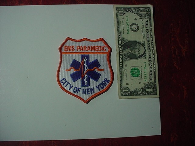 Patch - EMS Paramedic Orange & White