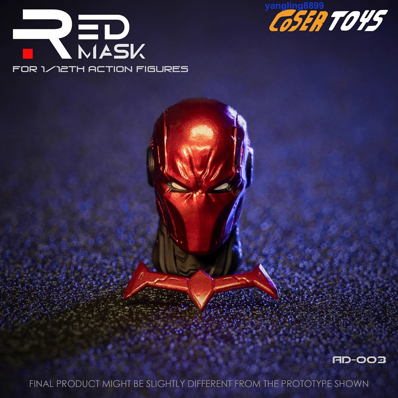 US! COSER TOYS Red Hood Jason Todd 1/12 Head Carving Action Figure Toy Head kits