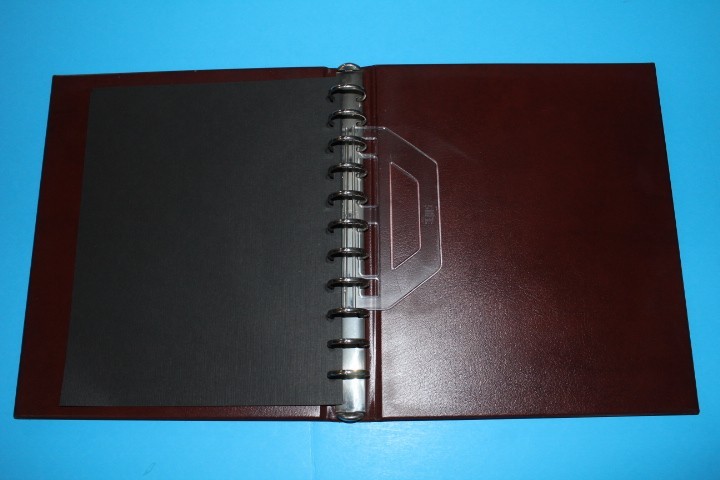 Safe Variant 11 Ring binder inc dustcase 708 Wine Red BlueLakeStamps VERY NICE