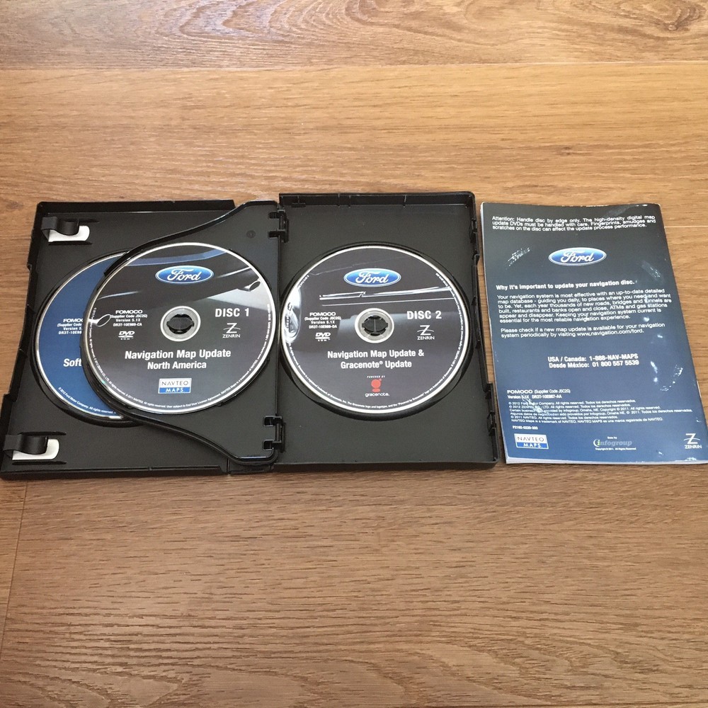 2012 Ford Navigation Map Update North America & Gracenote Version 5.1X OEM