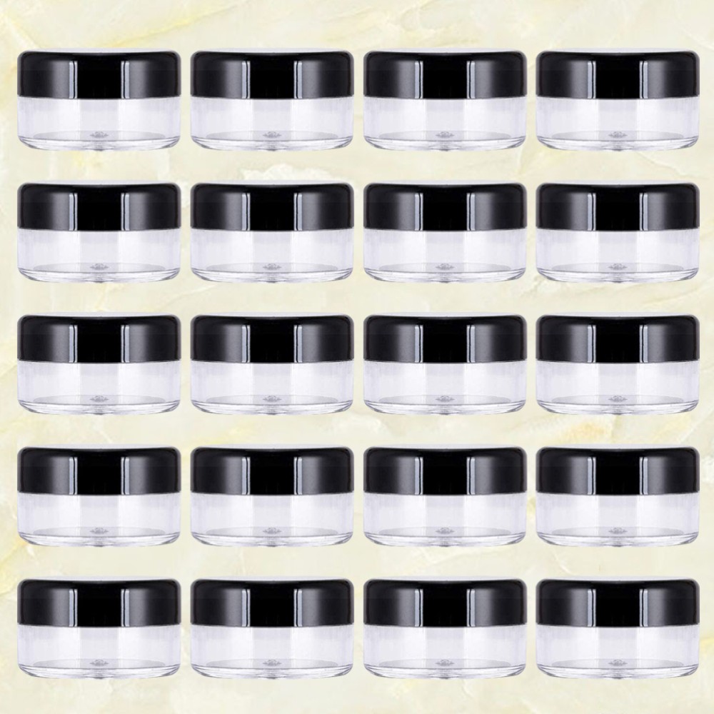 60 Pcs Empty Sample Containers Makeup Storage Jars Cosmetic Round Pot