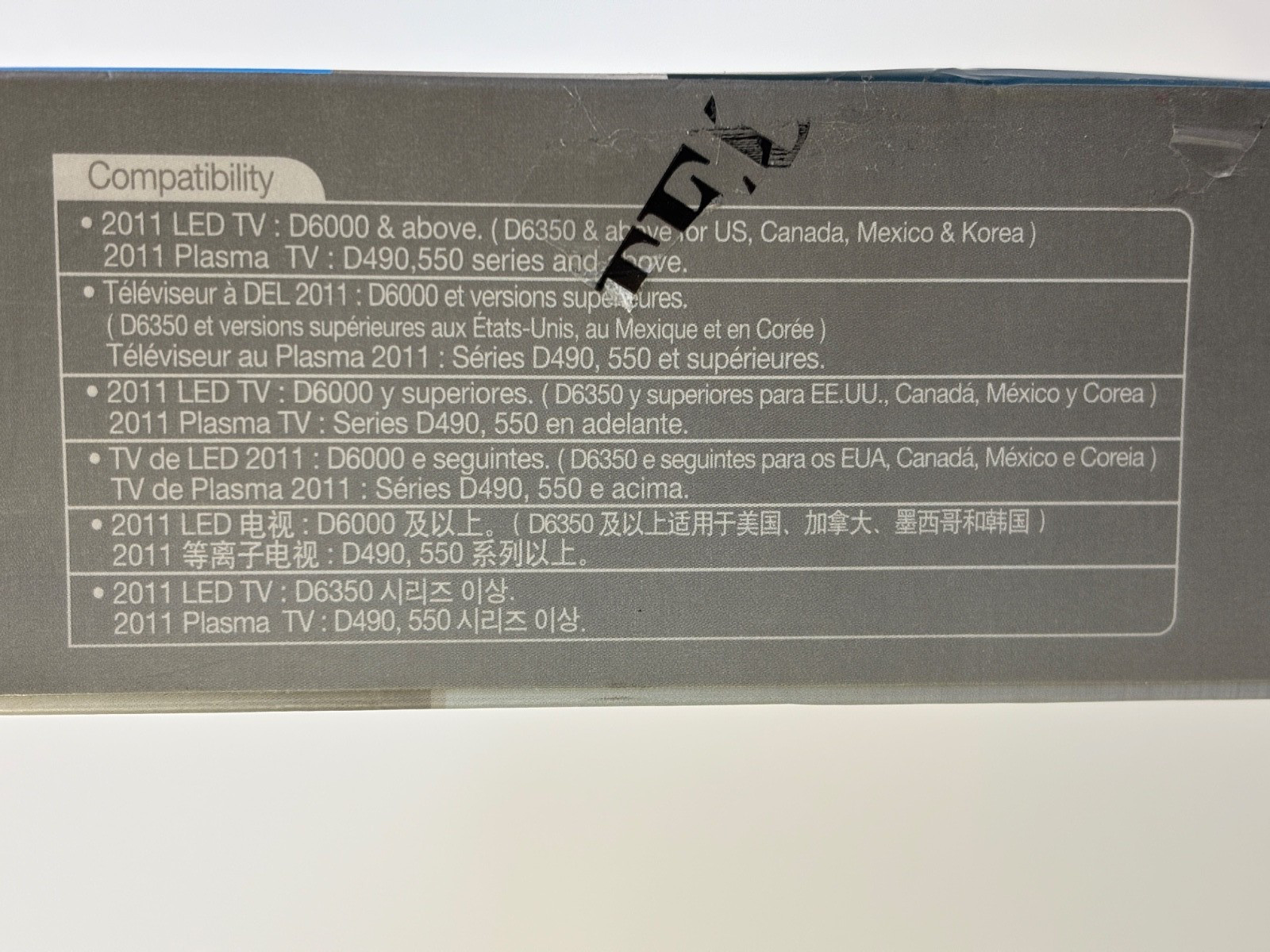 Samsung SSG-3050GB Stereoscopic 3D Active Glasses Black New Sealed