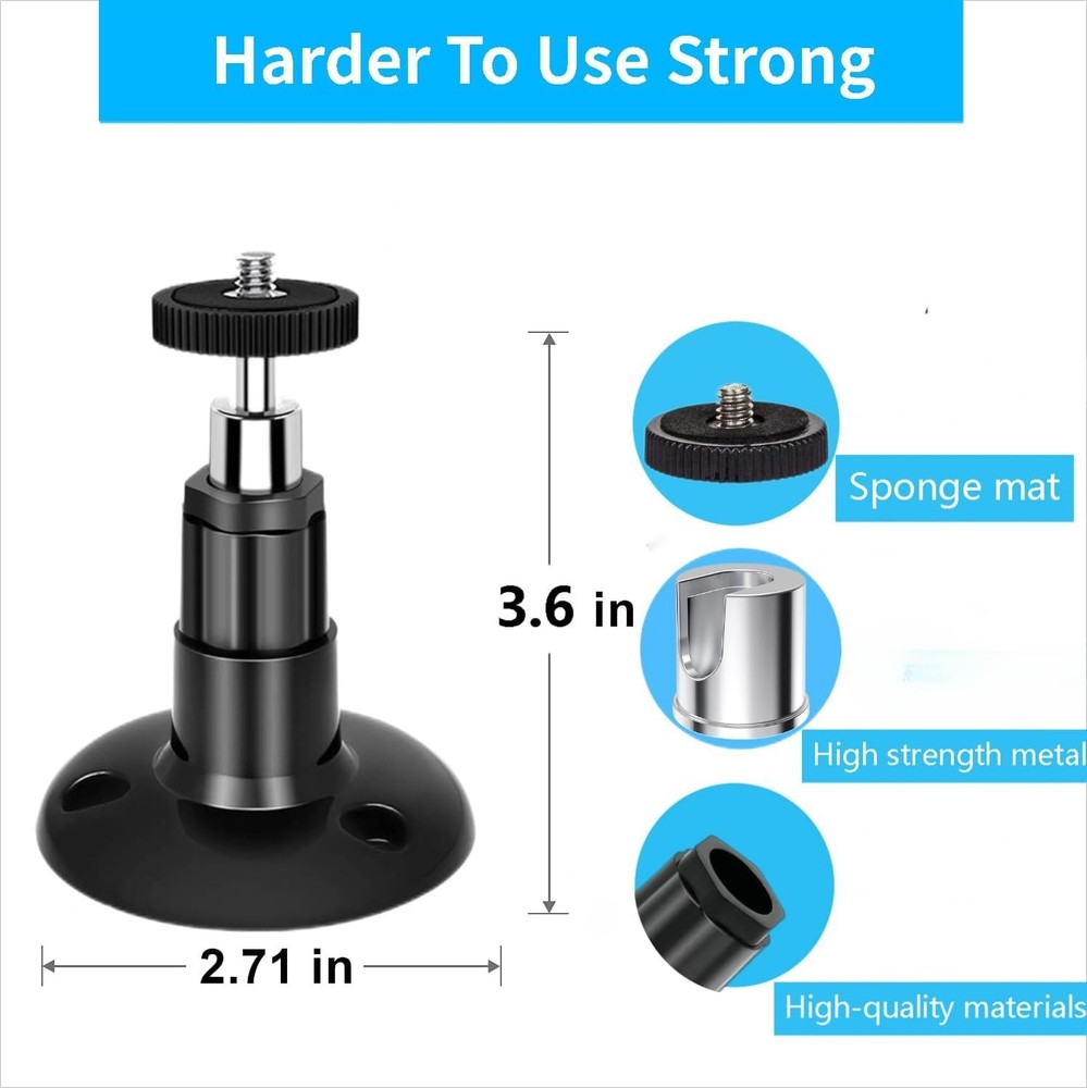 2 Pack Adjustable Security Wall Mount for Ring Camera&Stick Up Cam Battery,In...