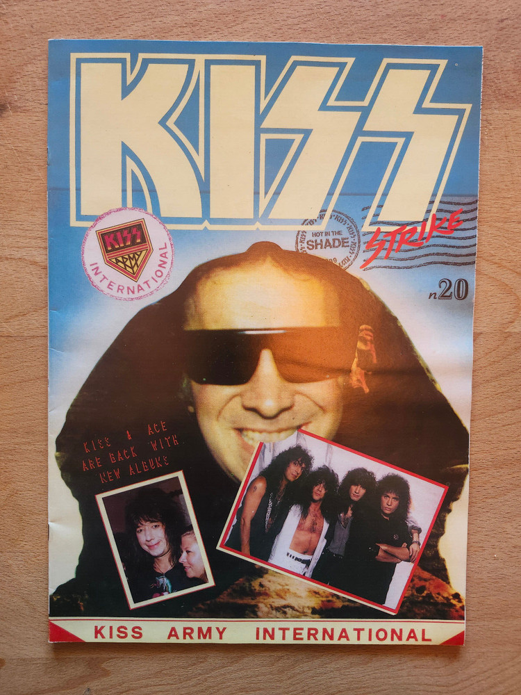 KISS Army International RARE Italy Strike Magazine #20 Hot Shade Frehley Trouble