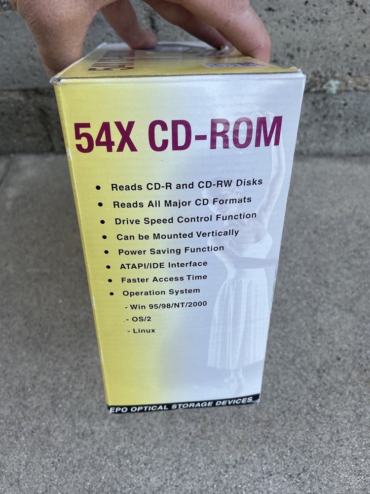 EPO 54X CD Rom Drive Supports Multi Read Function Version 1.32 2002 NEW OPENED