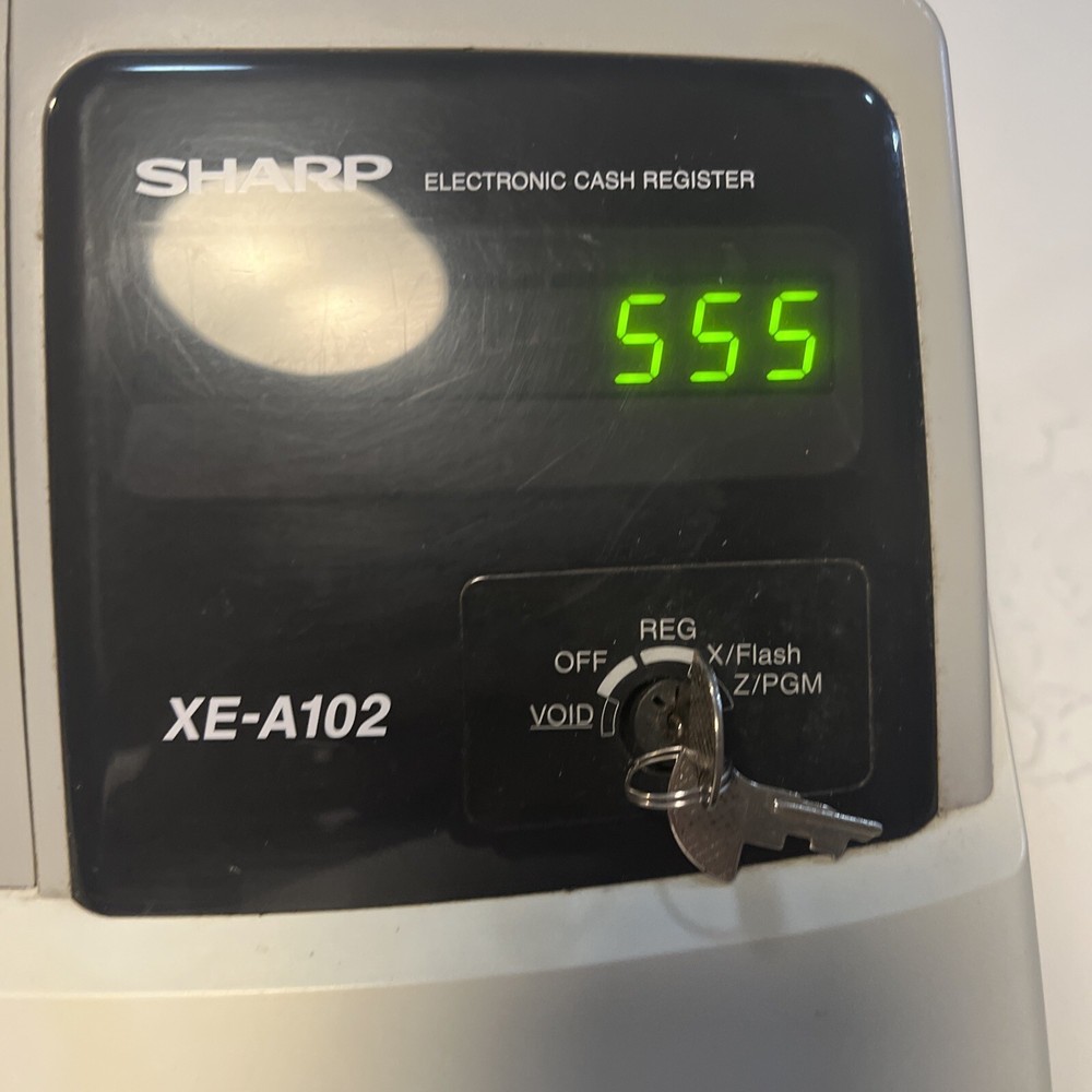 Sharp XEA102 Electronic Cash Register - Grey