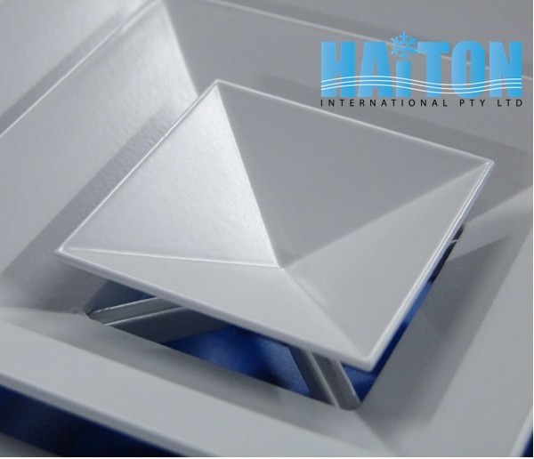 DUCT SQUARE 4 WAY LAY-IN DIFFUSER WITH ADAPTER Mode:LD4 595x595