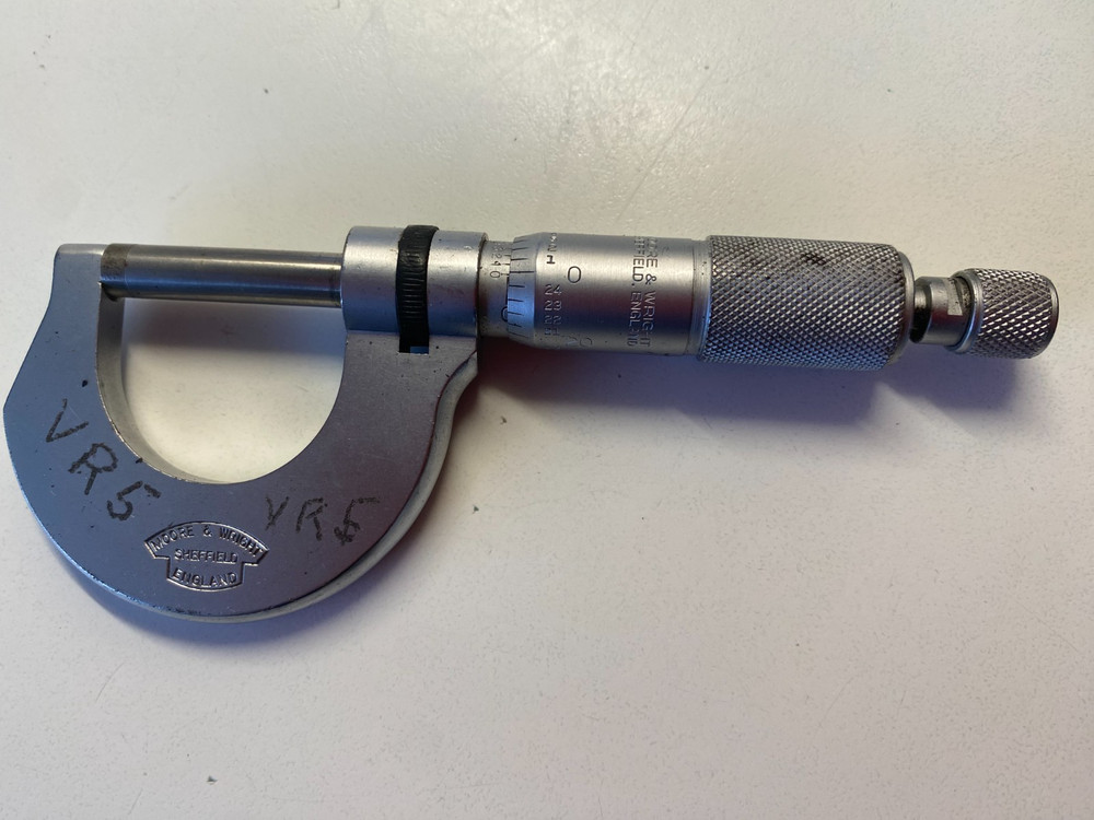 Vintage Moore & Wright Micrometer No 961B 0 To One Inch. Engineering