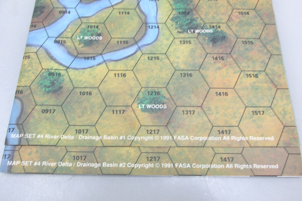 Battletech Map Set #4 - 1991 FASA Paper Maps