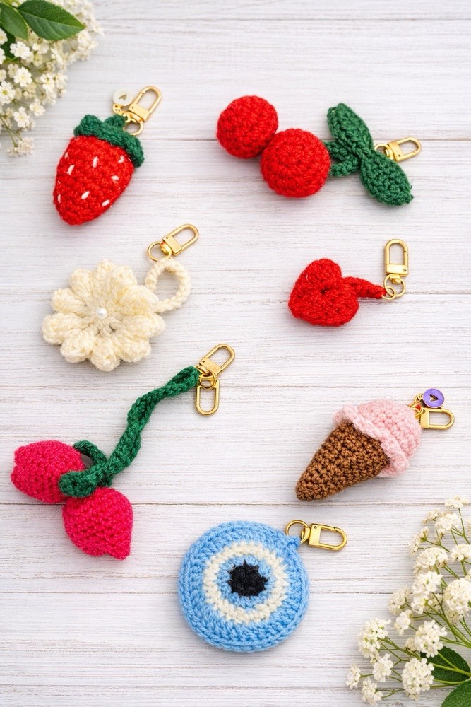 Crochet Bookmarks And Keychains