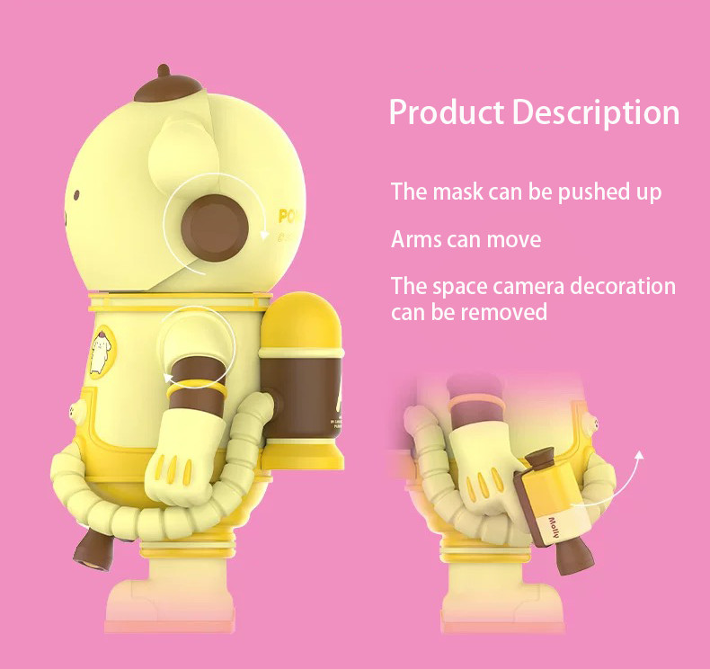 MEGA SPACE MOLLY 400% SANRIO FAMILY SERIES - POMPOMPURIN FIGURE BIRTHDAY GIFT