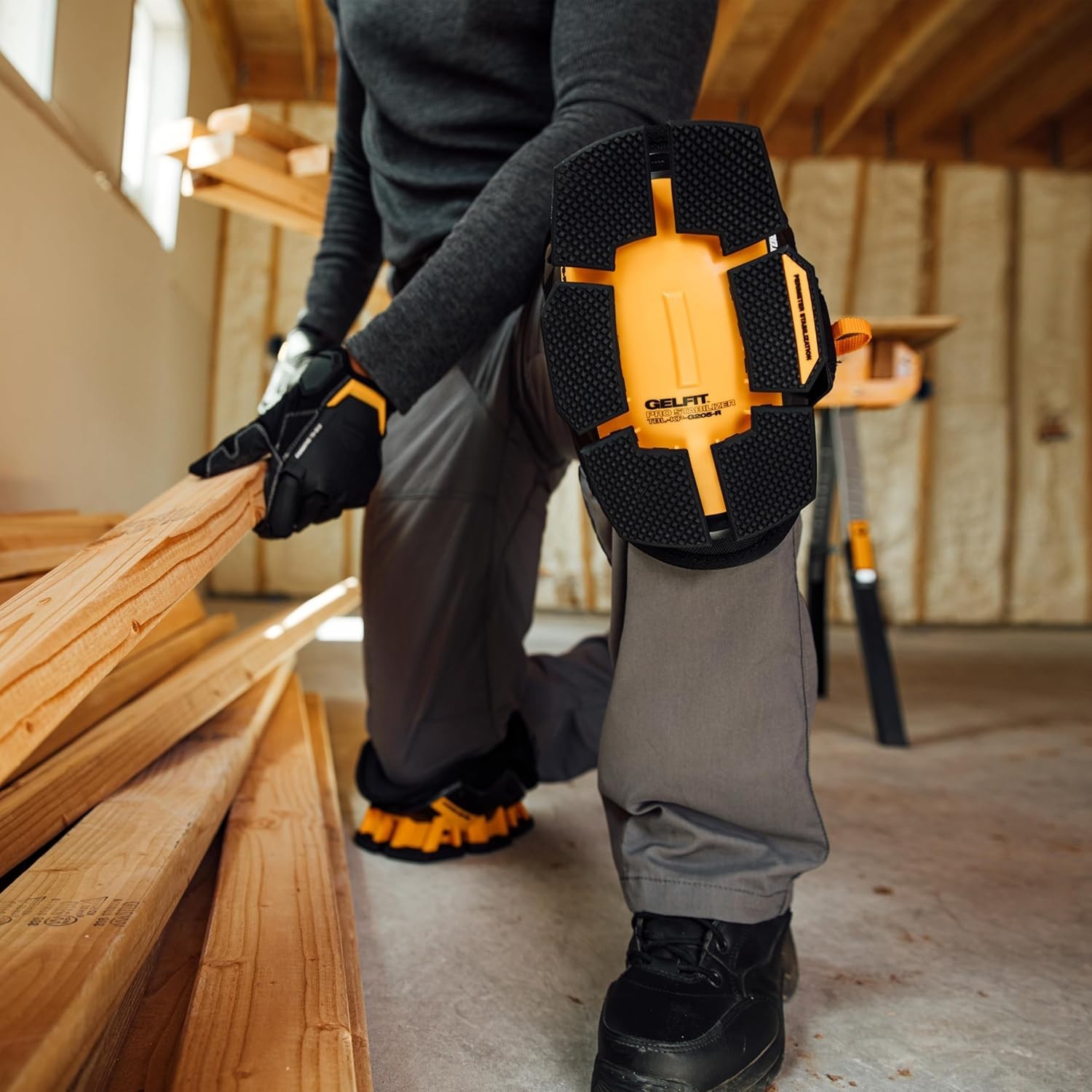 ToughBuilt - GelFit Stabilizer Knee Pads (Set of 2) Ergonomic Support, Durable