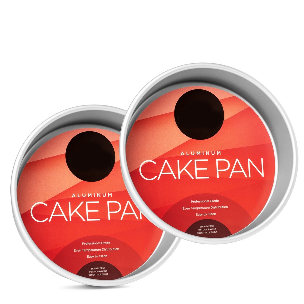 2-Piece Round Cake Pans - 8" x 2" Deep