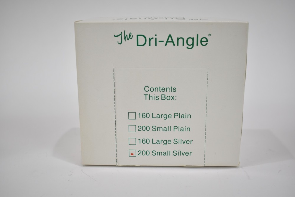 Dri-Angle Cotton Roll Alternative, Silver Coated Dental Procedure Supply 3 BOXES