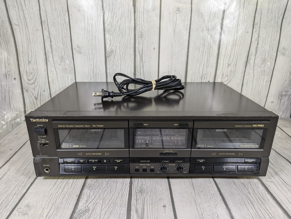 Technics RS-TR265 Stereo Double Cassette Deck HX Pro Retro 90s - TESTED