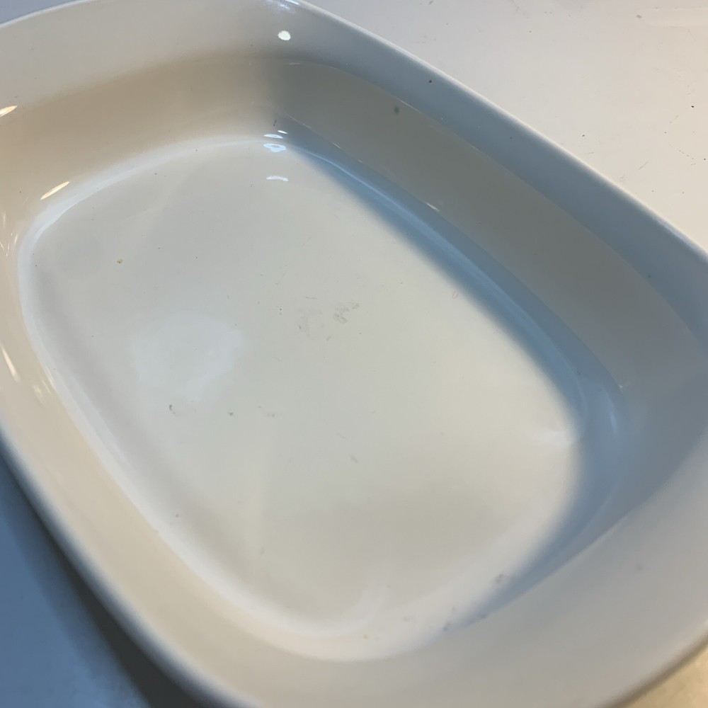 Corning Ware Etch Stoneware Baking Dish Rectangular 27 oz Red White 9.5" x 6.25"